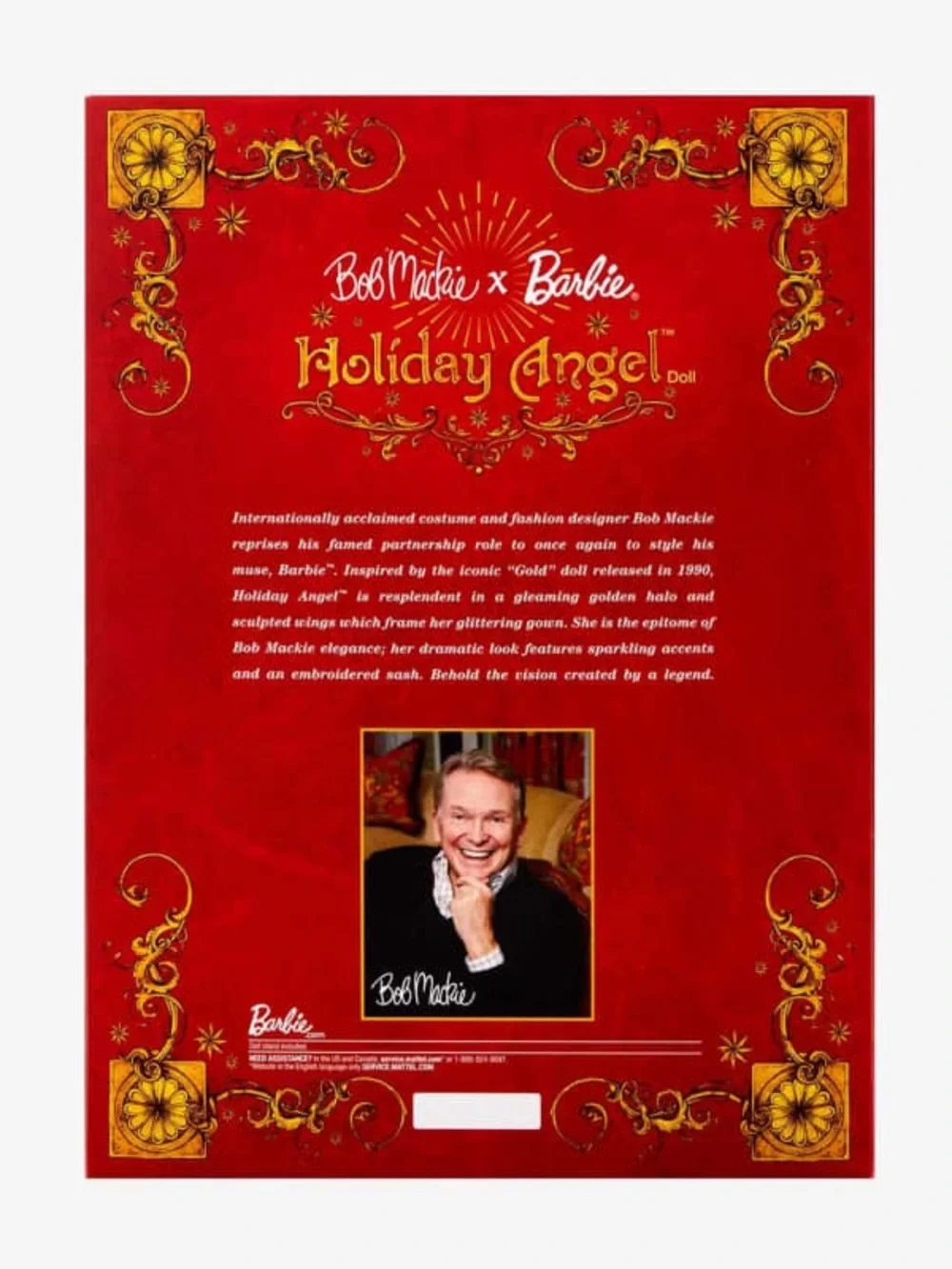 2022 Bob Mackie Barbie Holiday Angel Doll